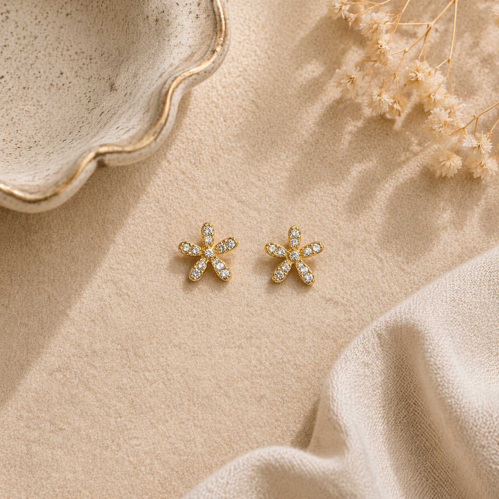 sparkling stones stud 