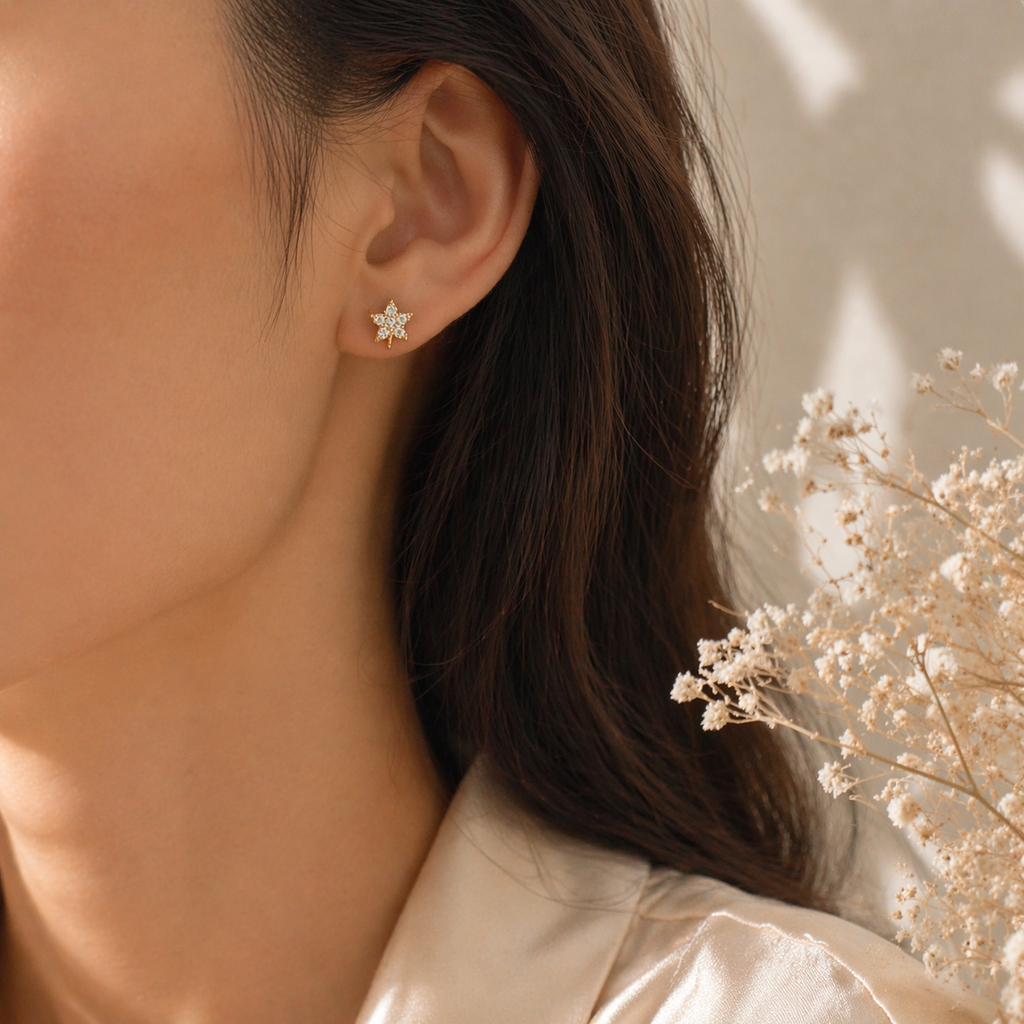 Maple leaf inspired design stud trial