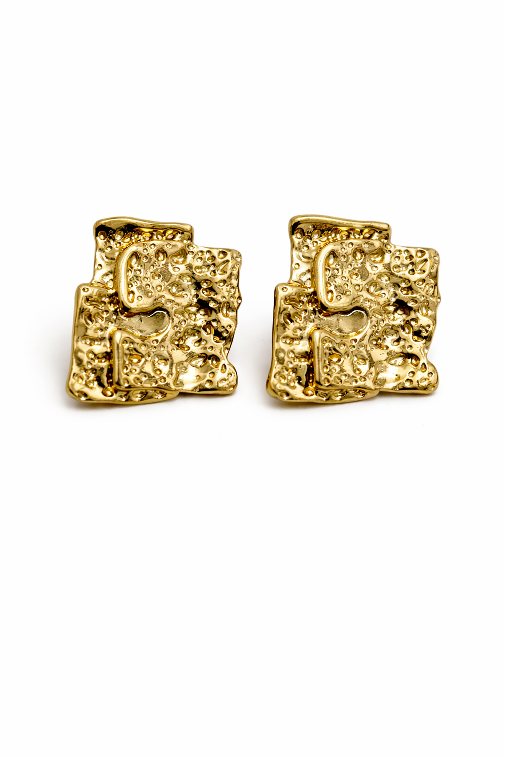Modern abstract stud earrings