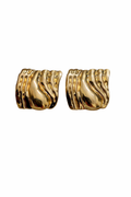 Sculpted molten stud earrings