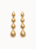  Layered gold drop earrings