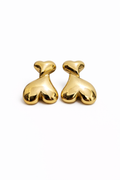 Heart drop earrings