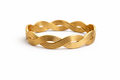 Wave design gold cuff bracelet
