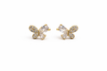 delicate butterfly sparkling stones design 