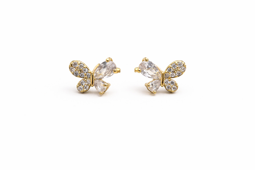 delicate butterfly sparkling stones design 
