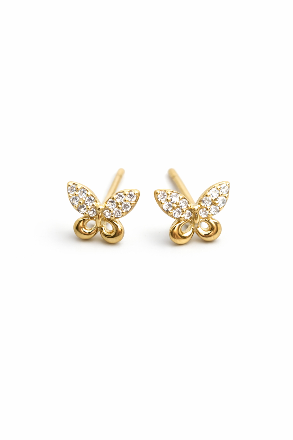 Butterfly stud earrings 