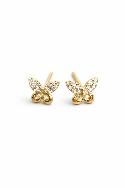 Butterfly stud earrings 