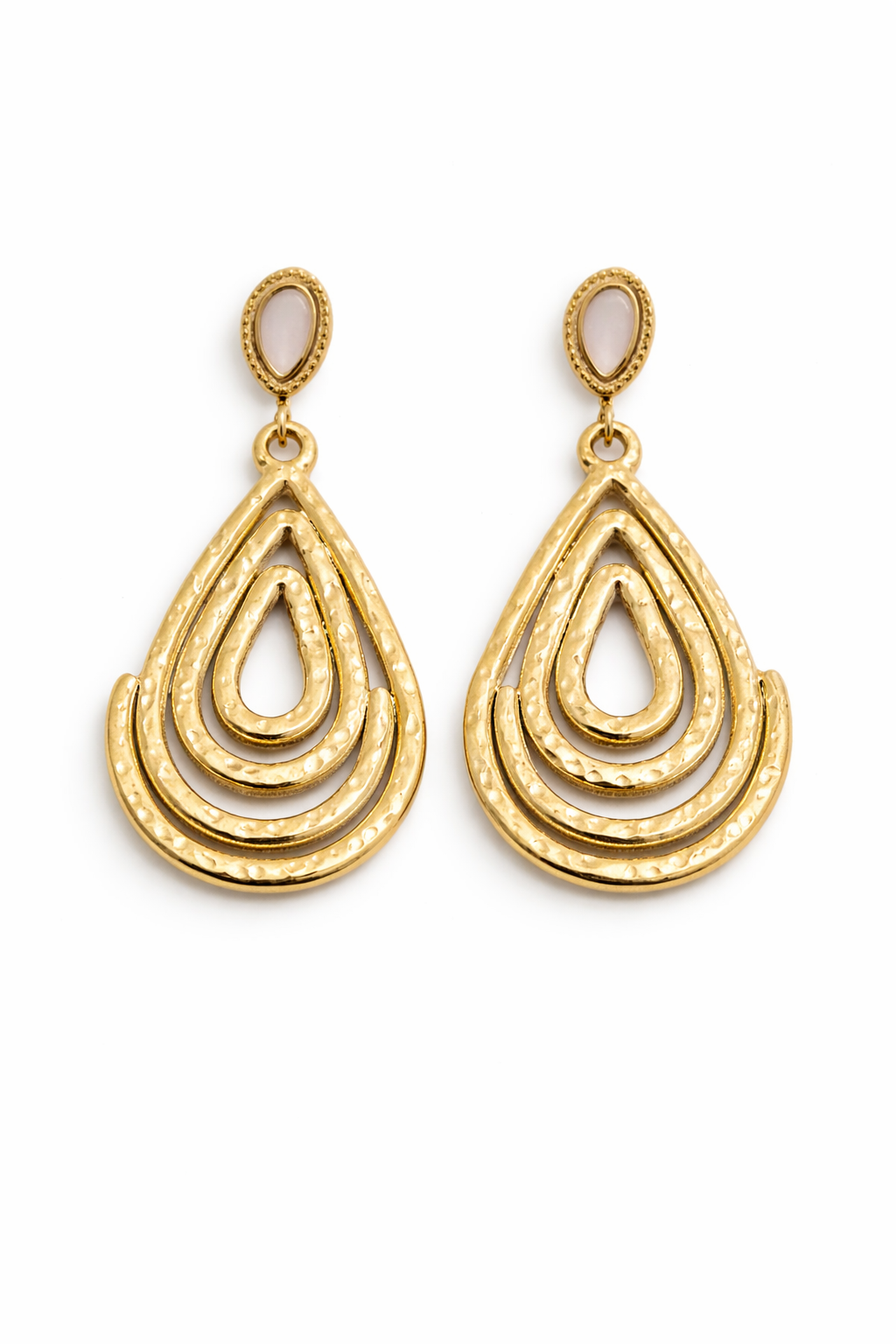 Gold drop earrings