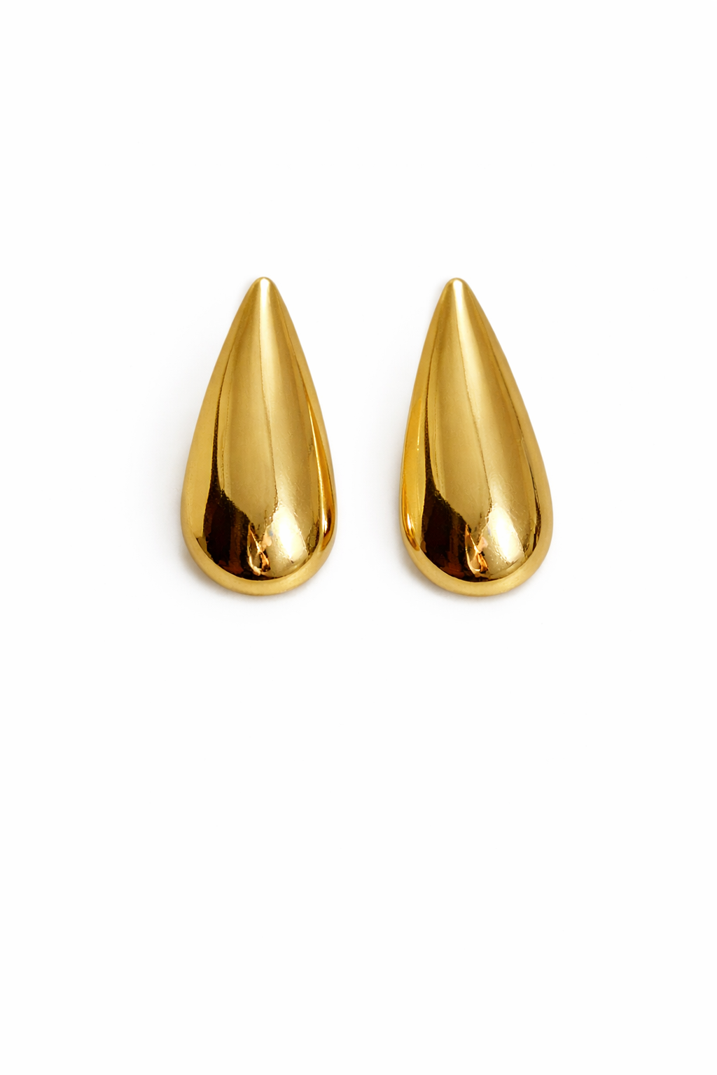 gold teardrop earrings