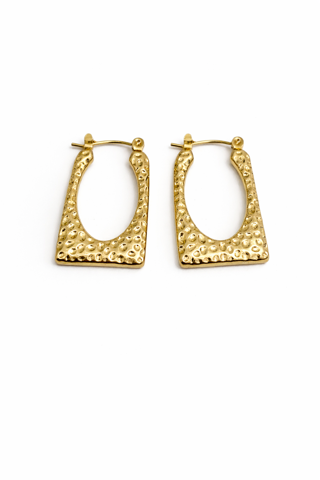 Square gold hoops